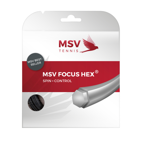 MSV Focus-Hex 1.18mm 12m Czarny - Naciąg Tenisowy