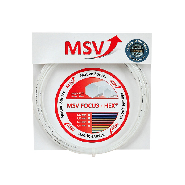 MSV Focus-Hex 1.27mm 12m Biały - Naciąg Tenisowy