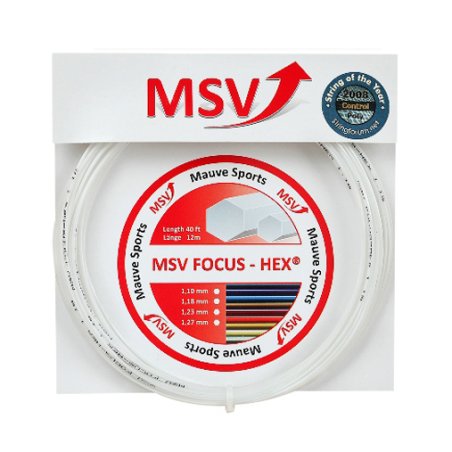 MSV Focus-Hex 1.27mm 12m Biały - Naciąg Tenisowy