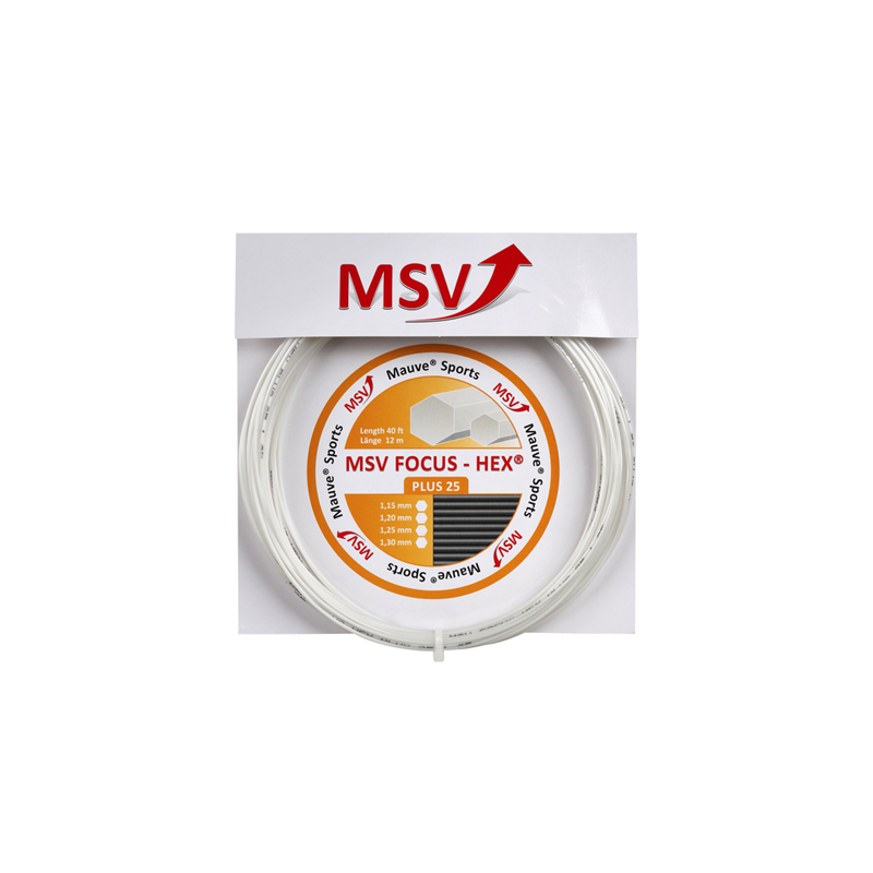 MSV Focus-Hex Plus 25 1.30mm 12m Biały - Naciąg Tenisowy