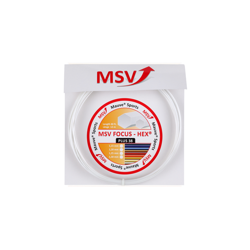 MSV Focus-Hex Plus 38 1.15mm 12m Biały - Naciąg Tenisowy