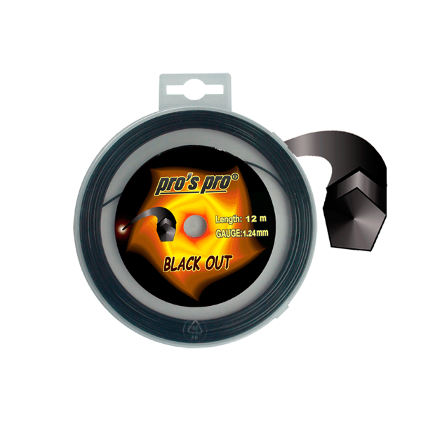 Pro's Pro Black Out 1.24mm 12m - Naciąg Tenisowy