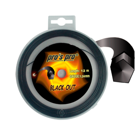 Pro's Pro Black Out 1.24mm 12m - Naciąg Tenisowy