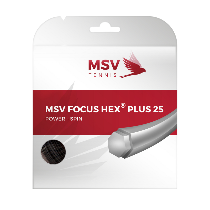 MSV Focus-Hex Plus 25 1.25mm 12m Czarny - Naciąg Tenisowy