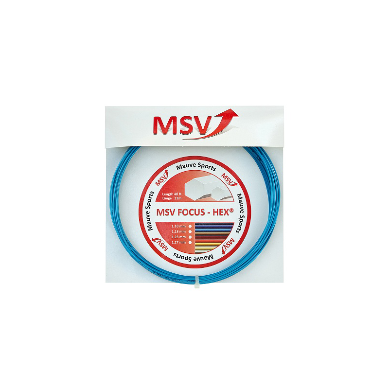 MSV Focus-Hex 1.27mm 12m Niebieski - Naciąg Tenisowy