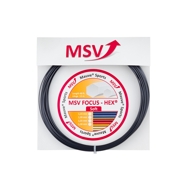 MSV Focus-Hex Soft 1.15mm 12m Czarny - Naciąg Tenisowy