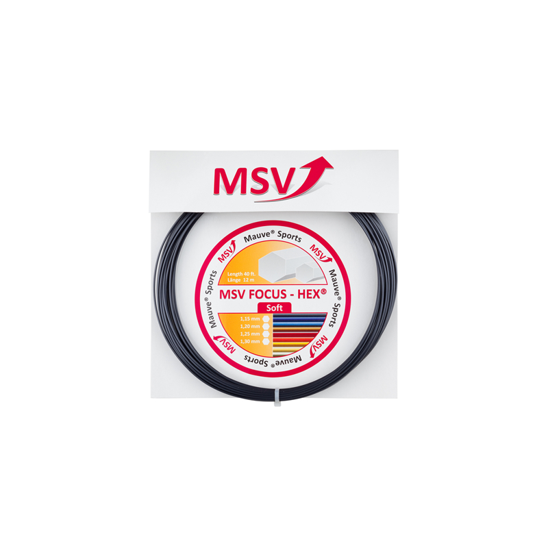 MSV Focus-Hex Soft 1.15mm 12m Czarny - Naciąg Tenisowy