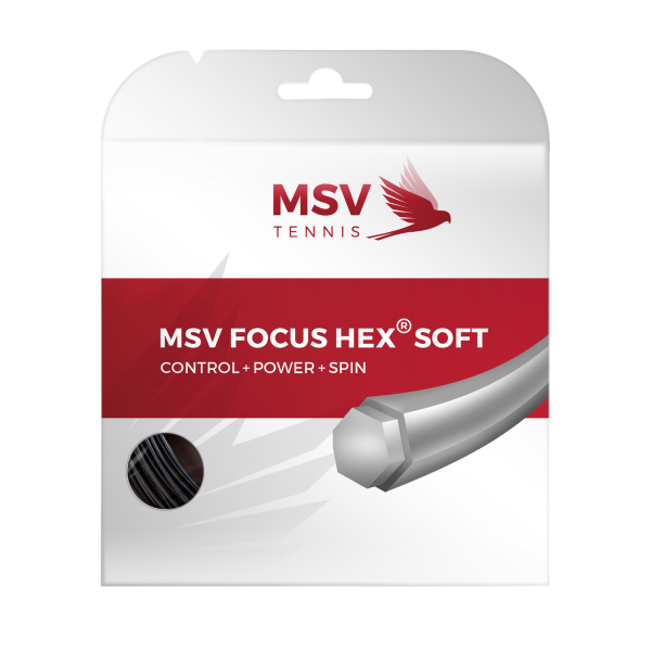 MSV Focus-Hex Soft 1.20mm 12m Czarny - Naciąg Tenisowy
