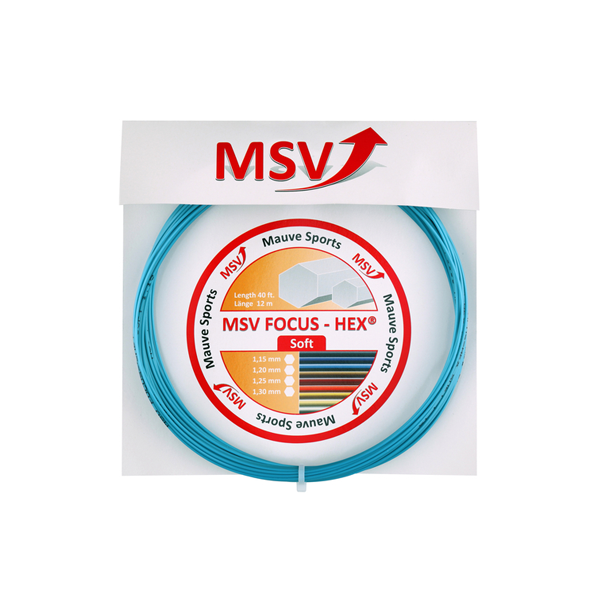 MSV Focus-Hex Soft 1.15mm 12m Niebieski - Naciąg Tenisowy
