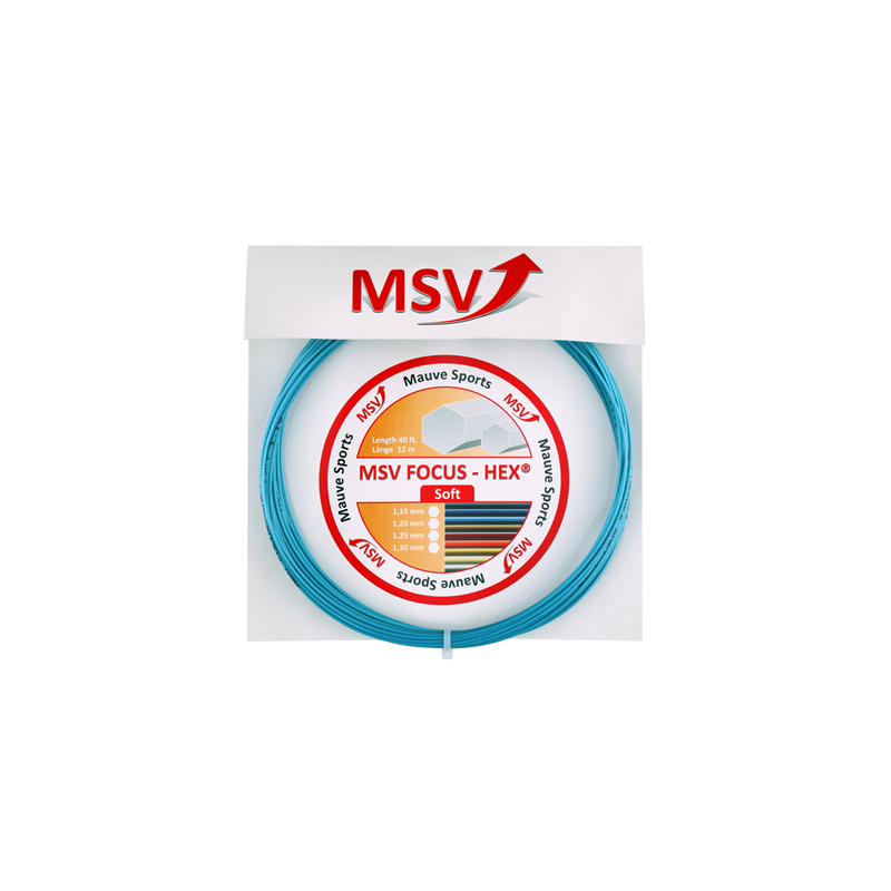 MSV Focus-Hex Soft 1.15mm 12m Niebieski - Naciąg Tenisowy