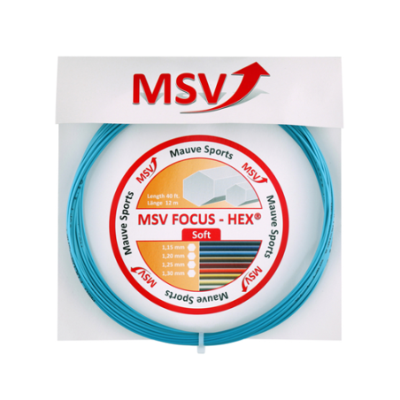 MSV Focus-Hex Soft 1.15mm 12m Niebieski - Naciąg Tenisowy
