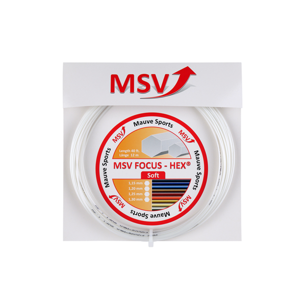 MSV Focus-Hex Soft 1.25mm 12m Biały - Naciąg Tenisowy