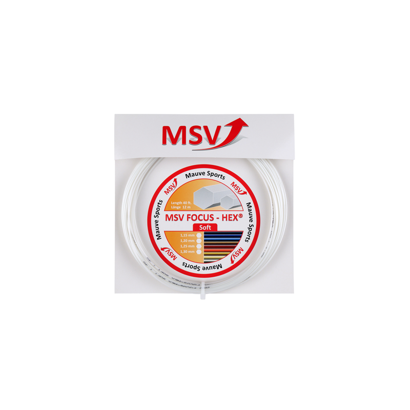 MSV Focus-Hex Soft 1.25mm 12m Biały - Naciąg Tenisowy