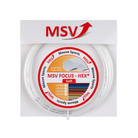 MSV Focus-Hex Soft 1.25mm 12m Biały - Naciąg Tenisowy