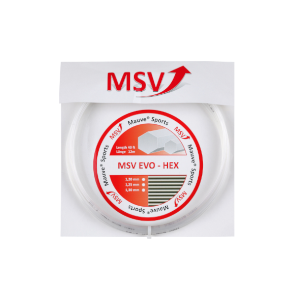 MSV Evo Hex 1.25mm 12m Perłowy - Naciąg Tenisowy