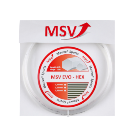 MSV Evo Hex 1.25mm 12m Perłowy - Naciąg Tenisowy