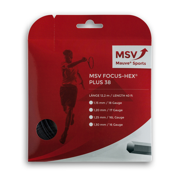 MSV Focus-Hex Plus 38 1.15mm 12m Czarny - Naciąg Tenisowy