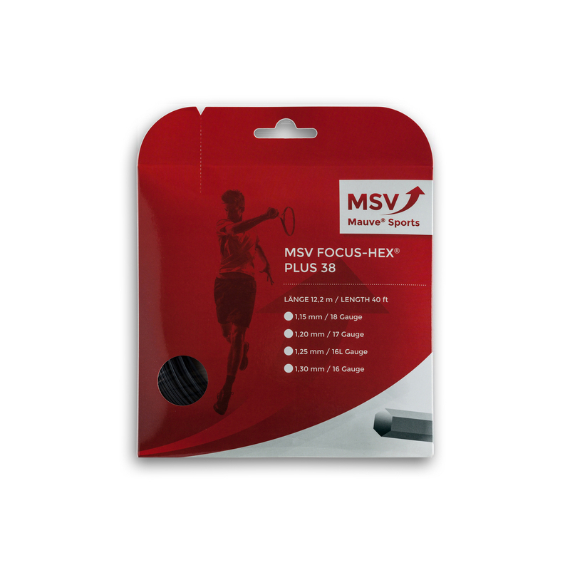 MSV Focus-Hex Plus 38 1.15mm 12m Czarny - Naciąg Tenisowy