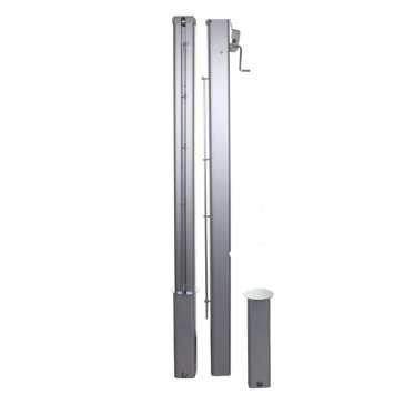 Słupki Aluminiowy 80mm Kwadratowe z Tulejami