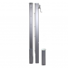 Słupki Aluminiowy 80mm Kwadratowe z Tulejami