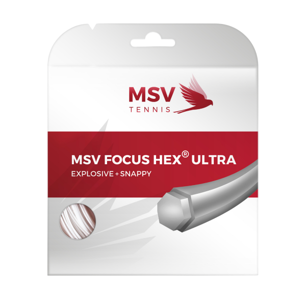 MSV Focus-Hex Ultra 1.10mm 12m Biały - Naciąg Tenisowy