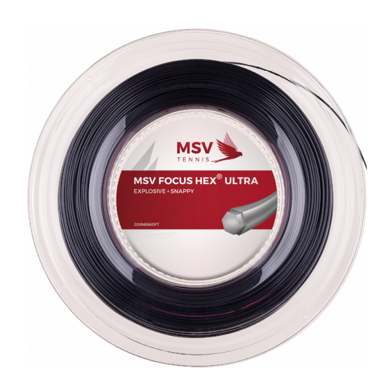 MSV Focus-Hex Ultra 1.10mm 200m Czarny - Naciąg Tenisowy