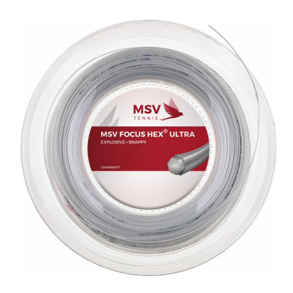 MSV Focus-Hex Ultra 1.10mm 200m Biały - Naciąg Tenisowy