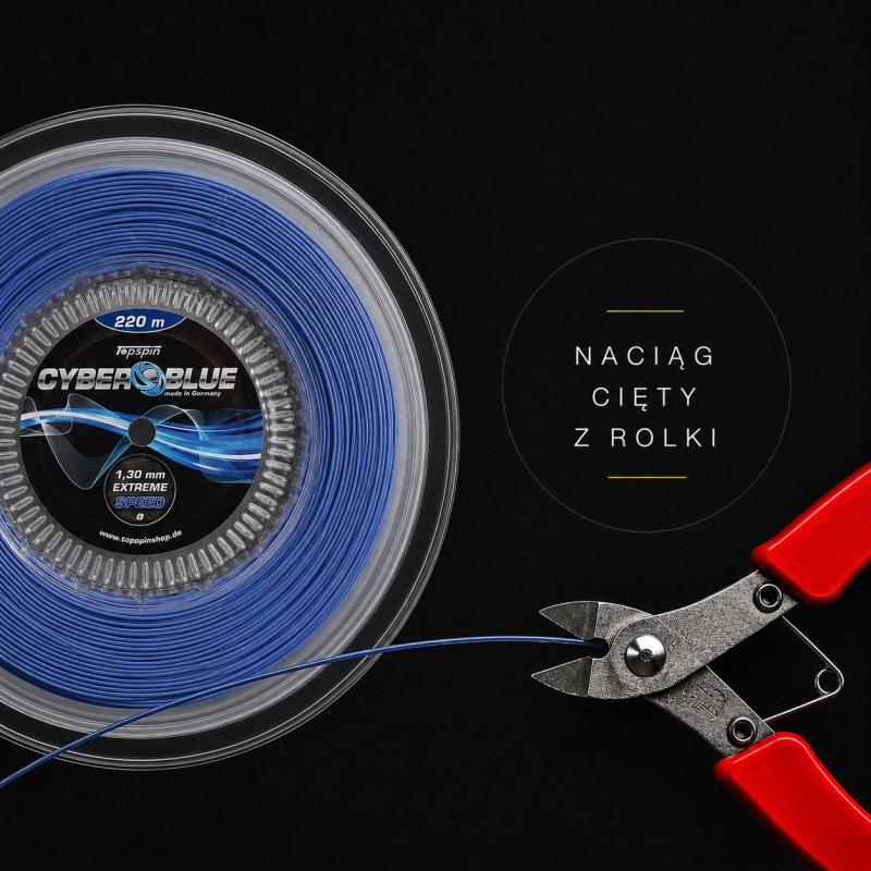 Topspin Cyber Blue 1.25mm 12m - Naciąg Tenisowy