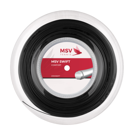 MSV Swift 1.25mm 200m Czarny - Naciąg Tenisowy
