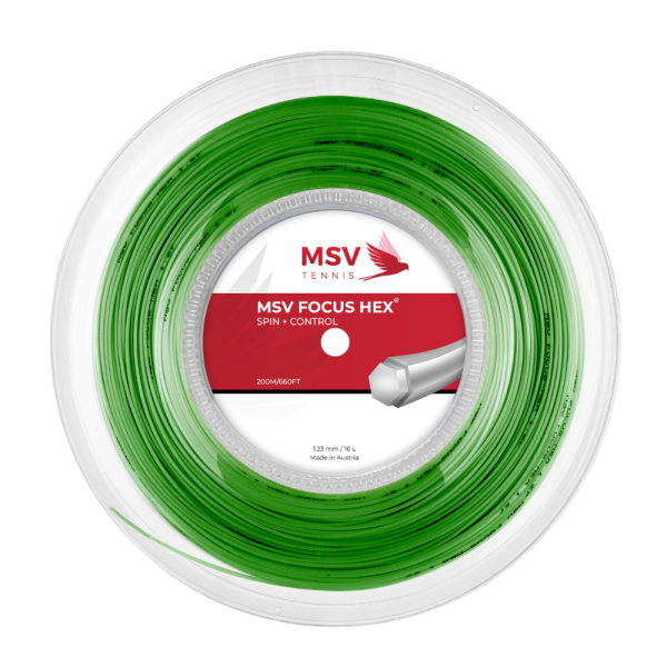 MSV Focus-Hex 1.23mm 200m Zielony - Naciąg Tenisowy