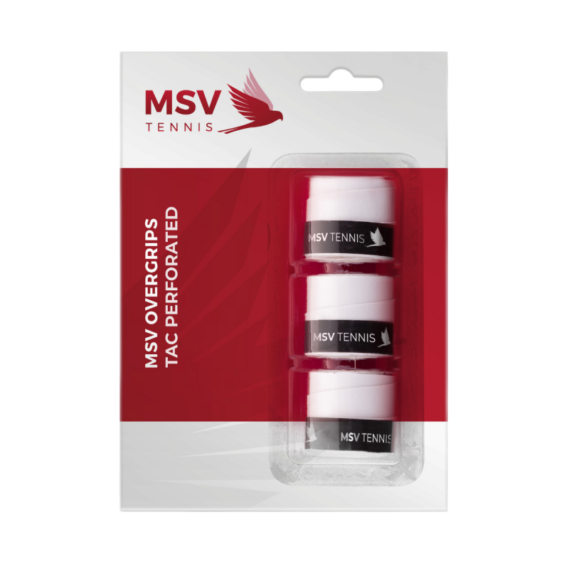 MSV Tac Perforated 3szt. Białe - owijki zewnętrzne