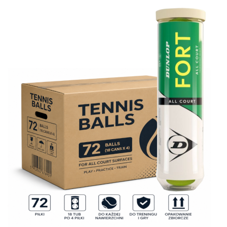 Dunlop Fort All Court Karton 72 Piłki