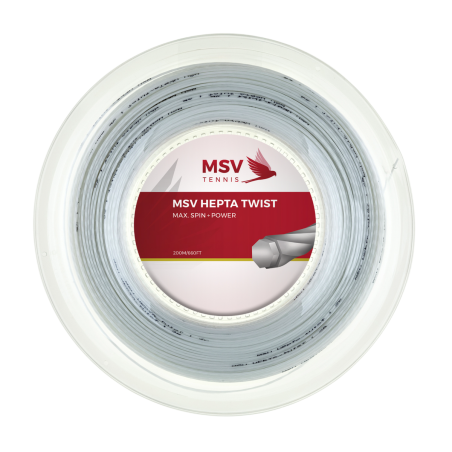 MSV Hepta Twist 1.20mm 200m Biały - Naciąg Tenisowy