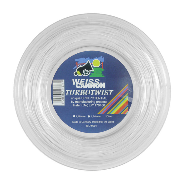 Weiss Cannon Turbo Twist 1,18mm 200m – Naciąg Tenisowy