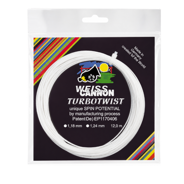 Weiss Cannon Turbo Twist 1,24mm 12m – Naciąg Tenisowy