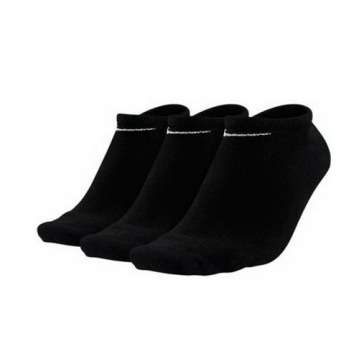 Nike Value No Show 3 Pary Czarne - M